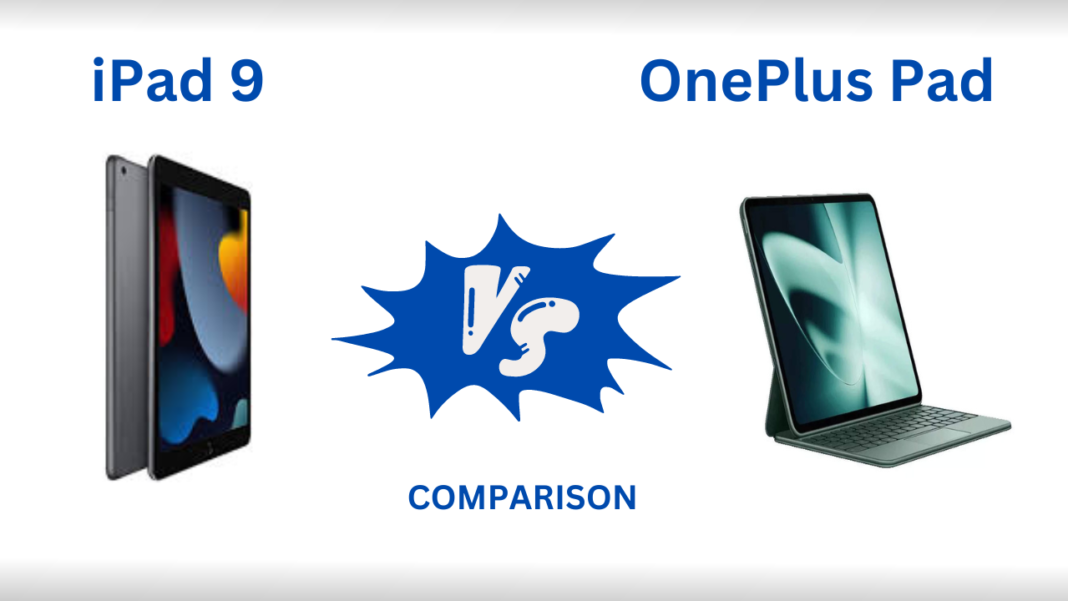 iPad 9 vs OnePlus Pad comparison