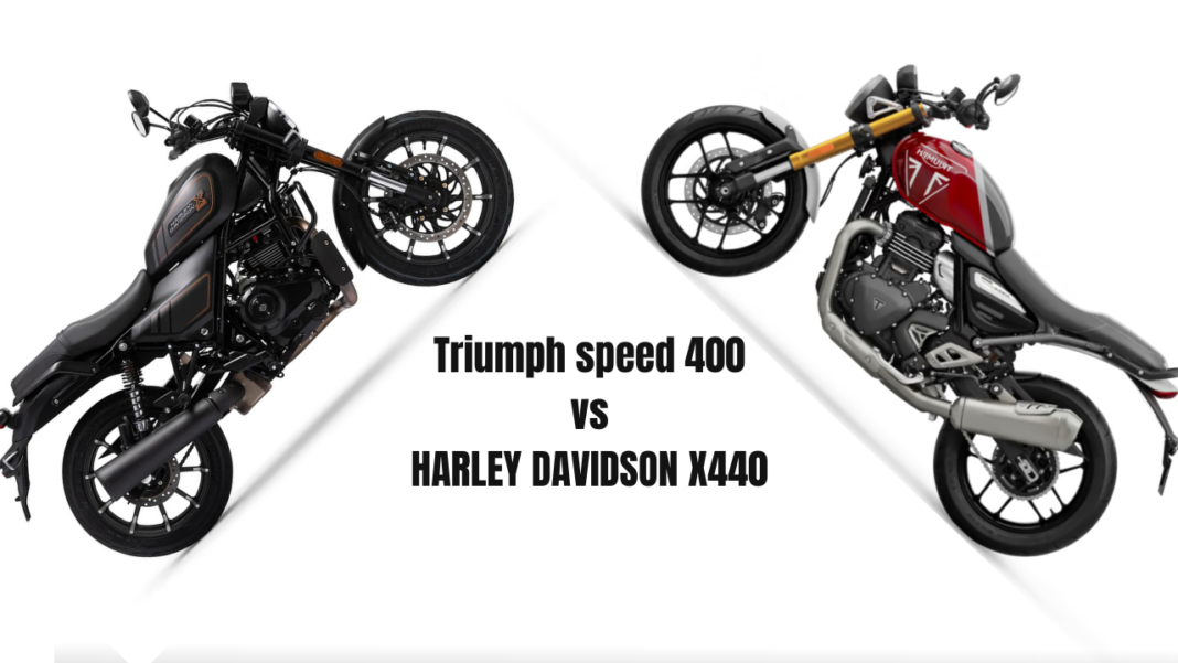 Harley Davidson 440 vs Triumph speed 400 compared in depth